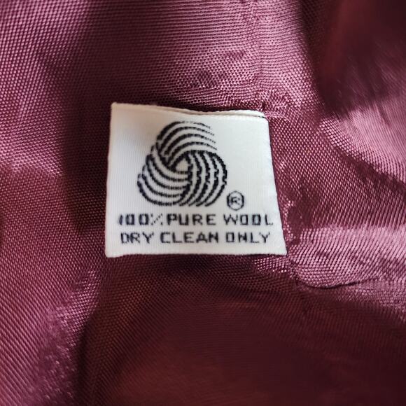 Frederick Nelson Women's 100% Pure Wool Tweed Houndstooth Blazer Jacket M/L - Picture 3 of 4